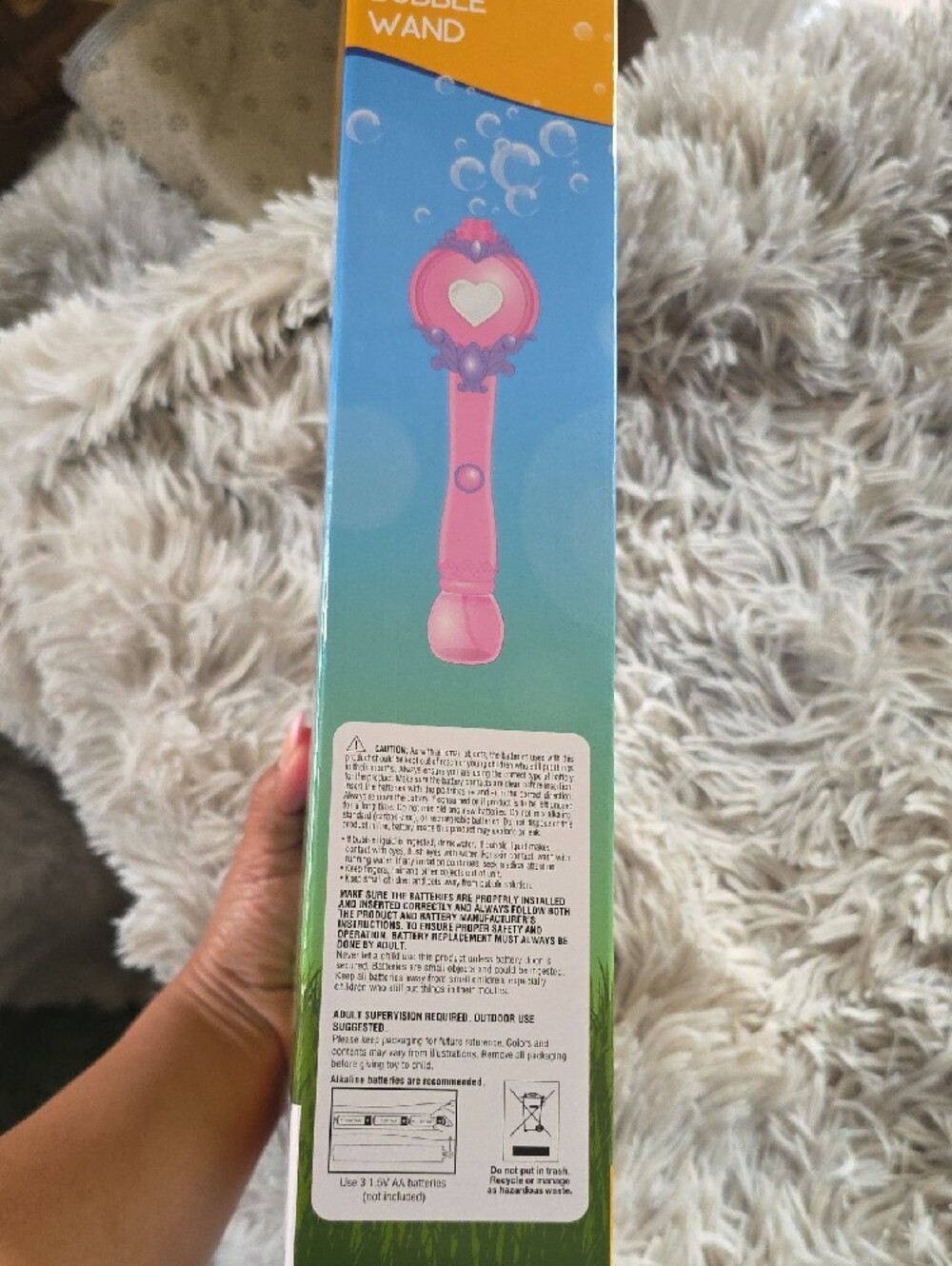 Pink Butterfly Bubble Wand for Kids - Picture 4 of 4